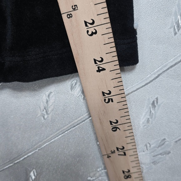 Soft Surroundings Black Velvet Open Front Kimono Jacket Cardigan Tie Belt Large? - Picture 6 of 7